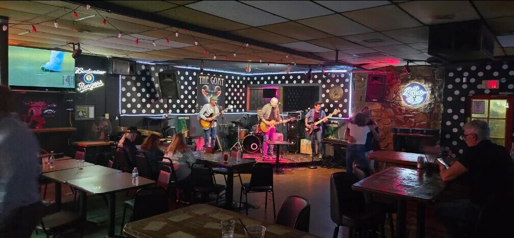 A band performing at The Goat